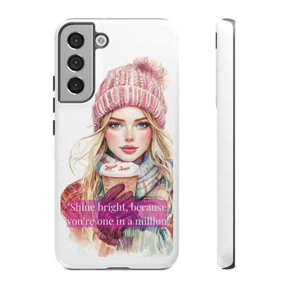 Phone Case - Girls Motivation Beautiful Shine Bright Tough Case