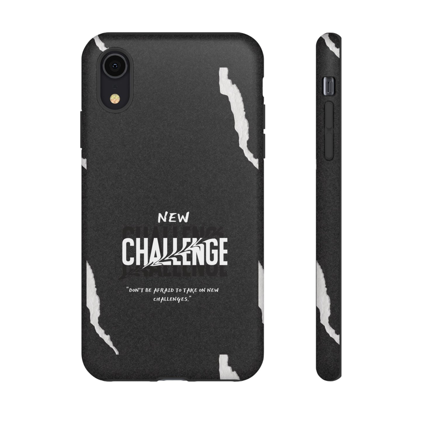 motivational new challenge phone Cases