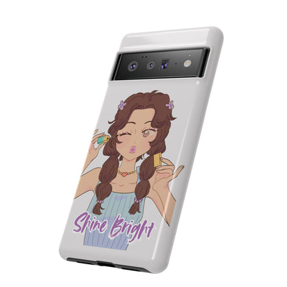 Phone Case - Shine Bright Girl Make Makeup