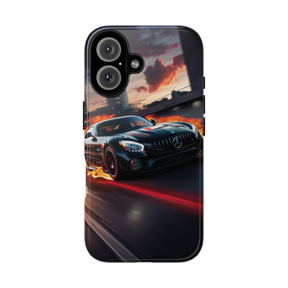 Phone Cases - Mercedes AMG in Urban Flames Design