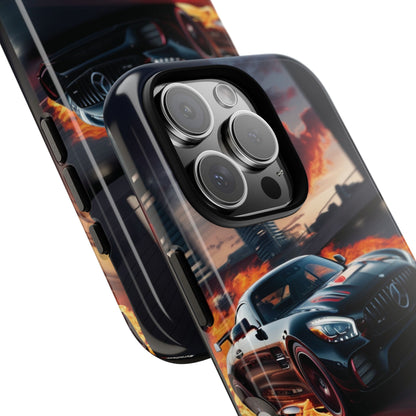 Phone Cases - Mercedes AMG in Urban Flames Design