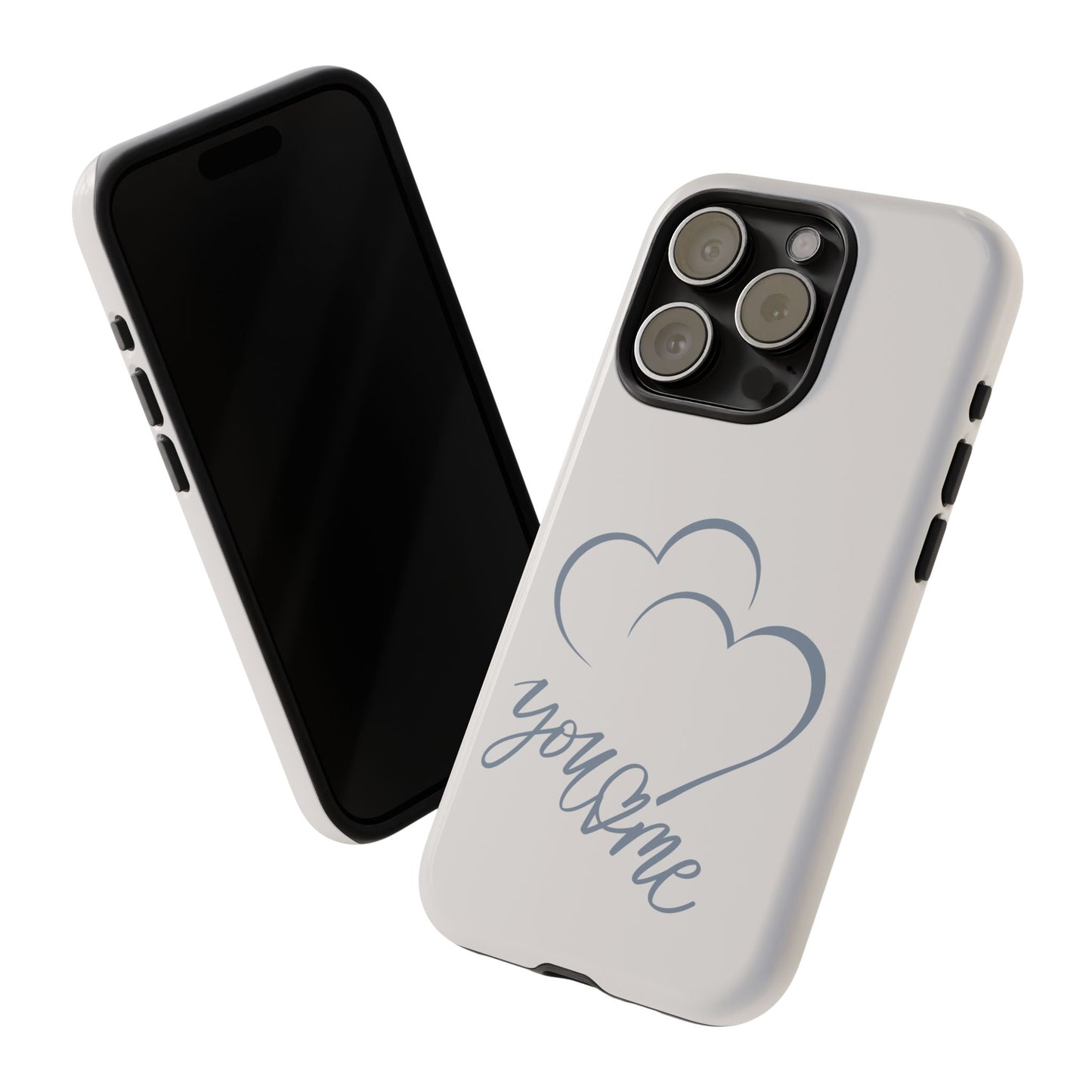 Phone Cases you and me 2 hearts Tough Cases