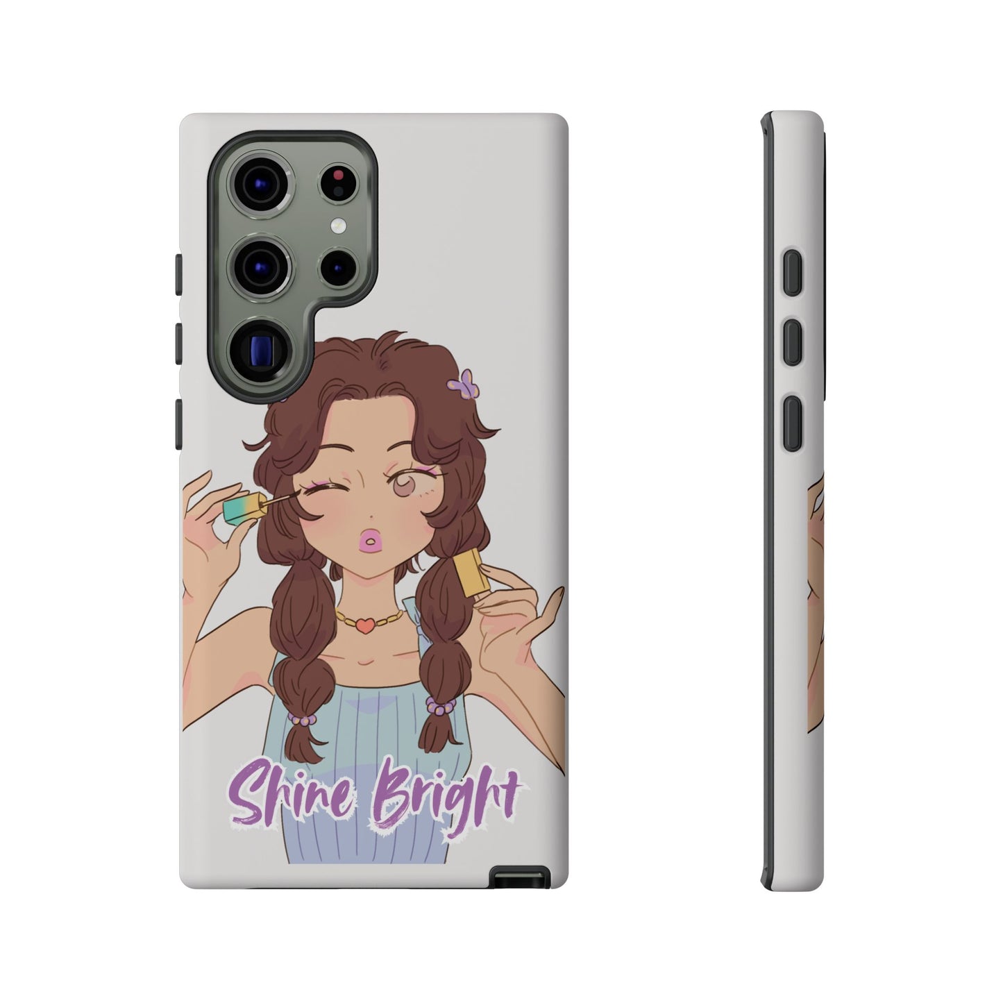 Phone Case - Shine Bright Girl Make Makeup