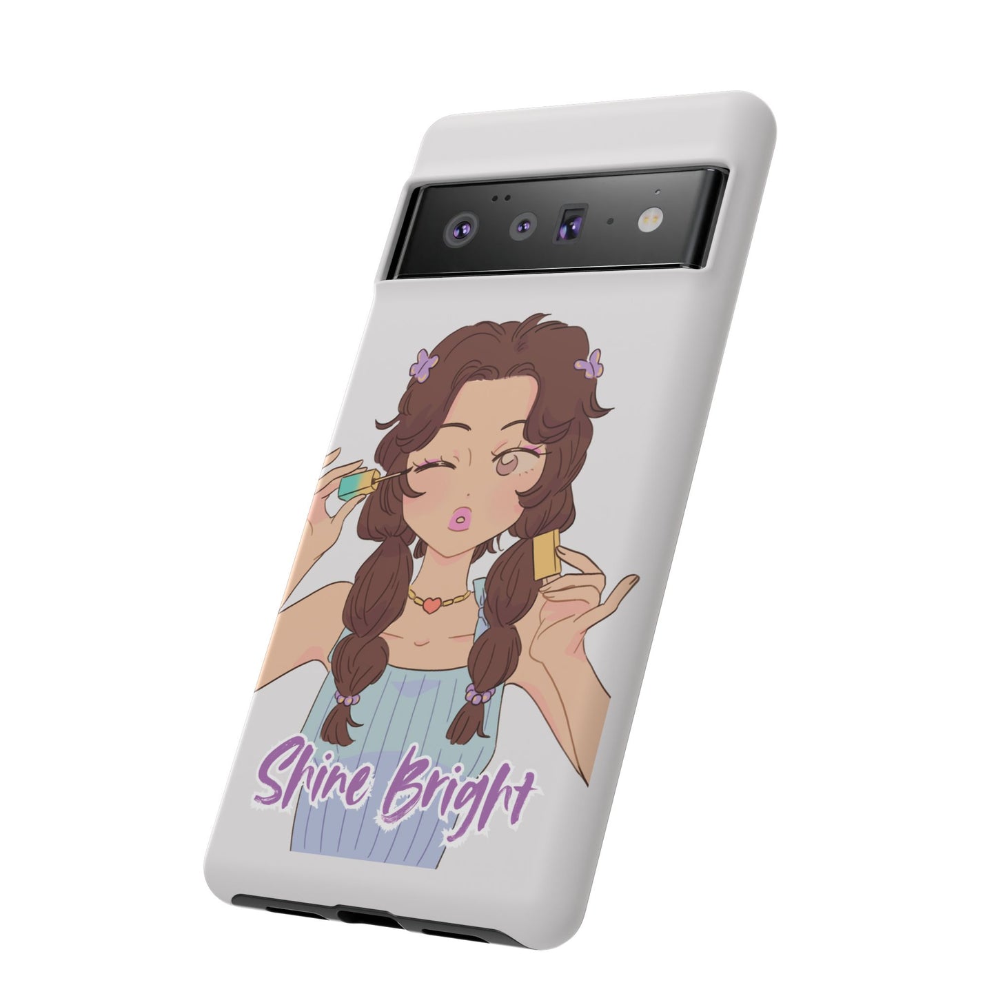 Phone Case - Shine Bright Girl Make Makeup