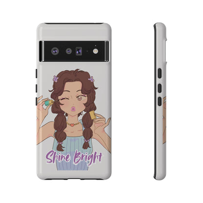 Phone Case - Shine Bright Girl Make Makeup