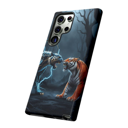 Phone Case - Lion vs Alien Tough Case