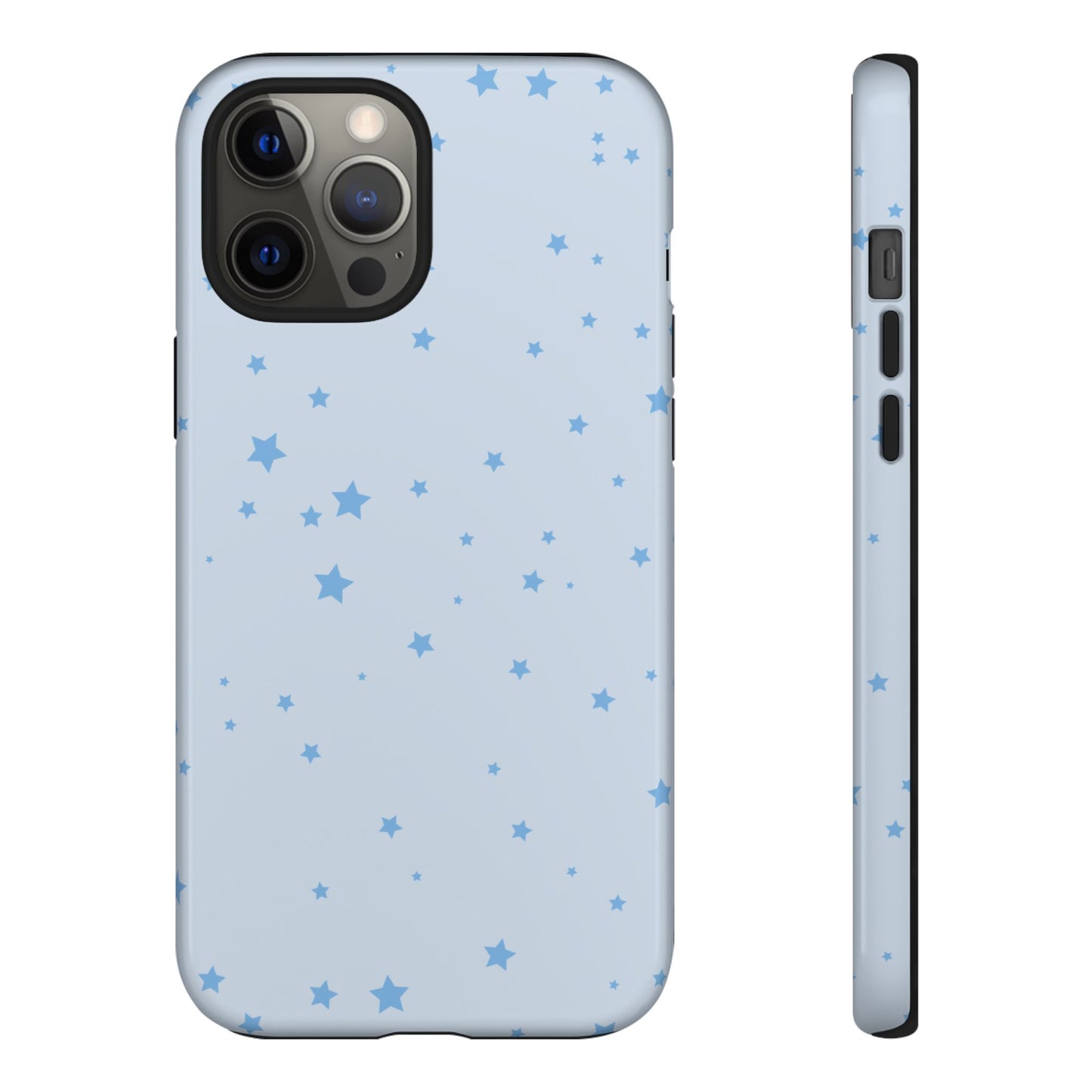 Phone Case - Blue Star in Light Blue Background Design