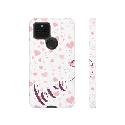 Phone Cases love light bg Tough Cases