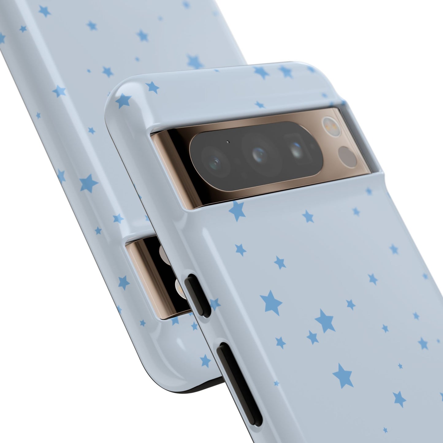 Phone Case - Blue Star in Light Blue Background Design