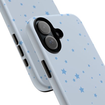 Phone Case - Blue Star in Light Blue Background Design