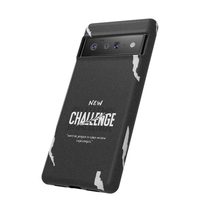 motivational new challenge phone Cases