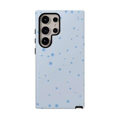 Phone Case - Blue Star in Light Blue Background Design