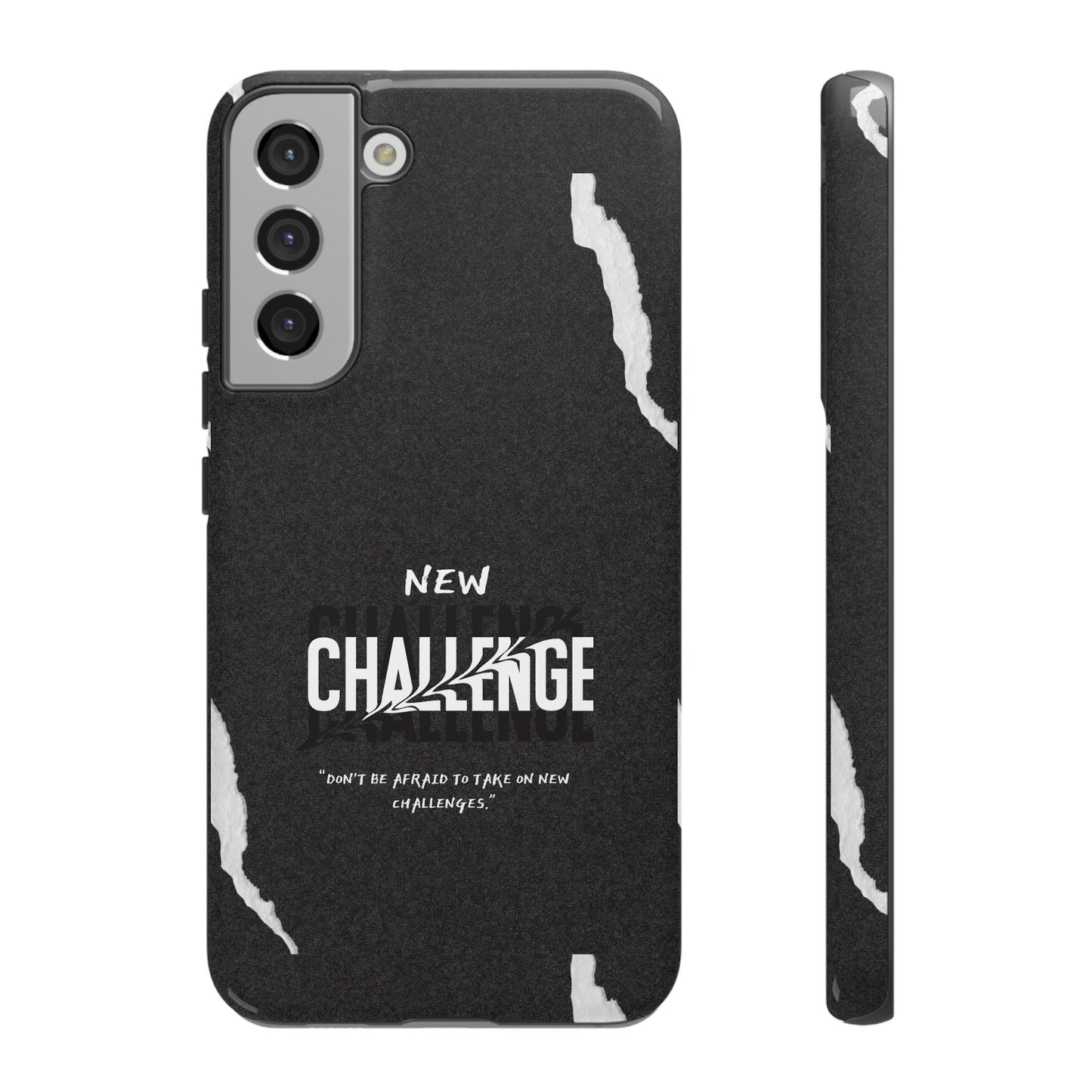 motivational new challenge phone Cases