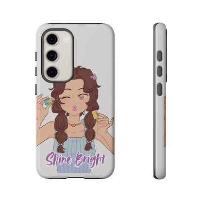 Phone Case - Shine Bright Girl Make Makeup