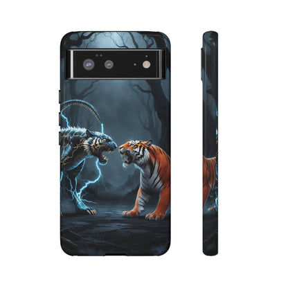 Phone Case - Lion vs Alien Tough Case