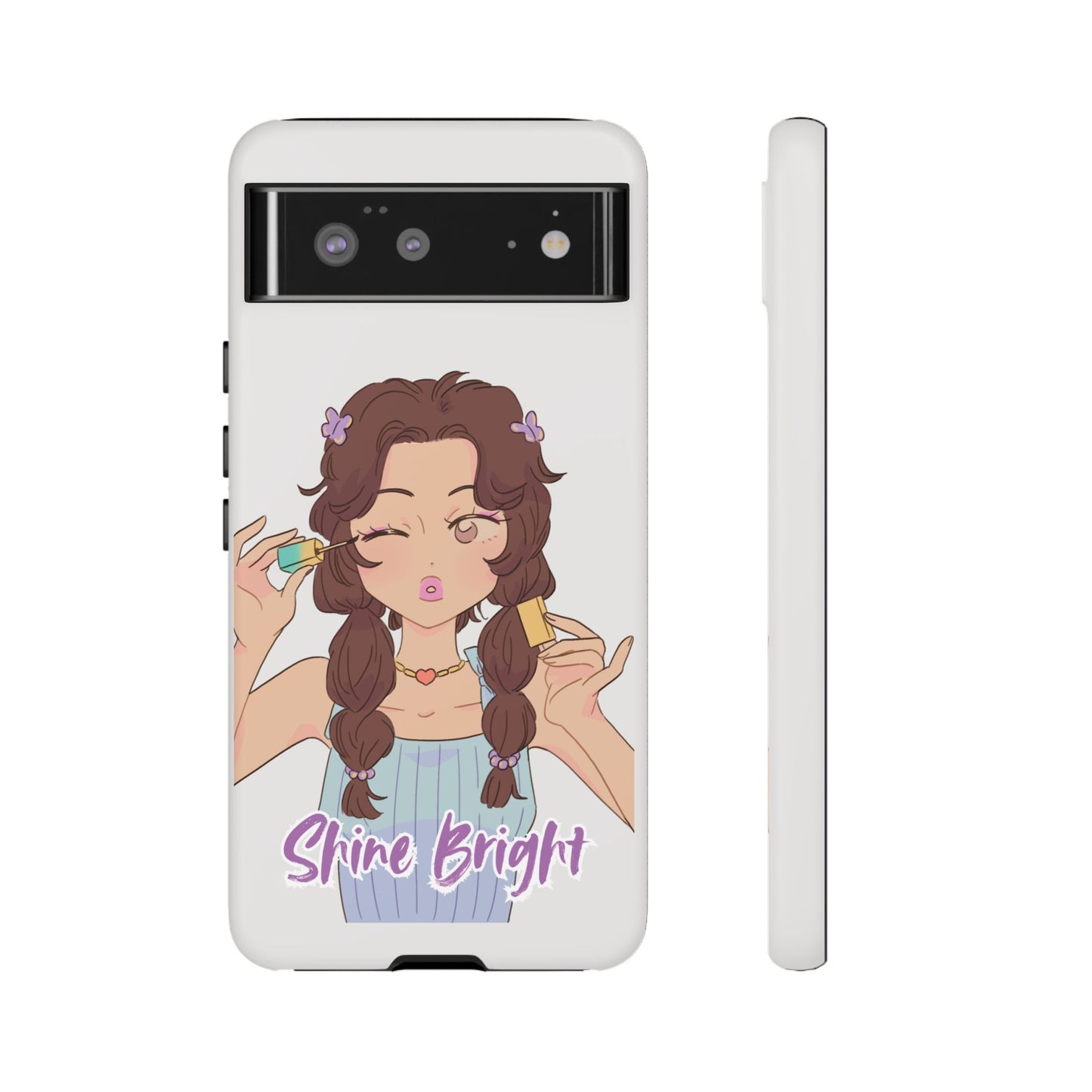 Phone Case - Shine Bright Girl Make Makeup