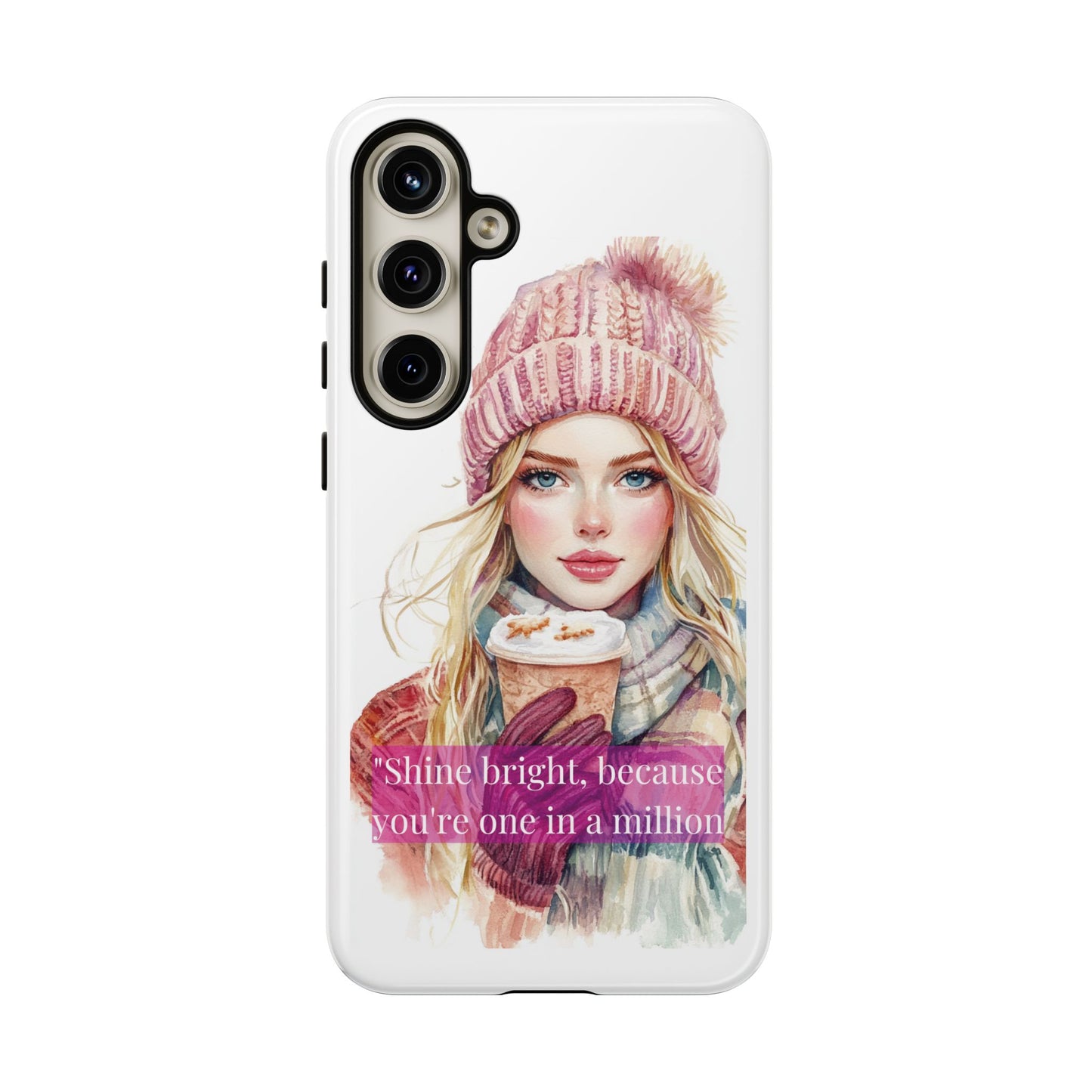 Phone Case - Girls Motivation Beautiful Shine Bright Tough Case