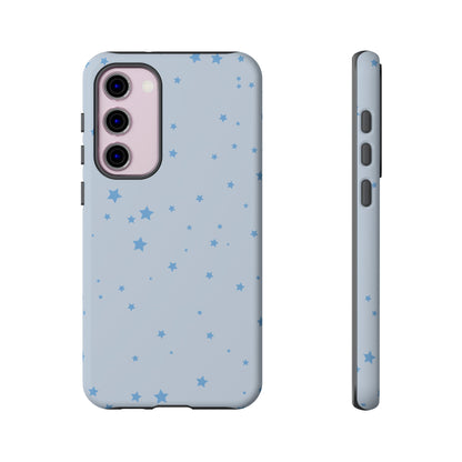 Phone Case - Blue Star in Light Blue Background Design