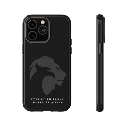 motivational black eagle & lion Tough Cases