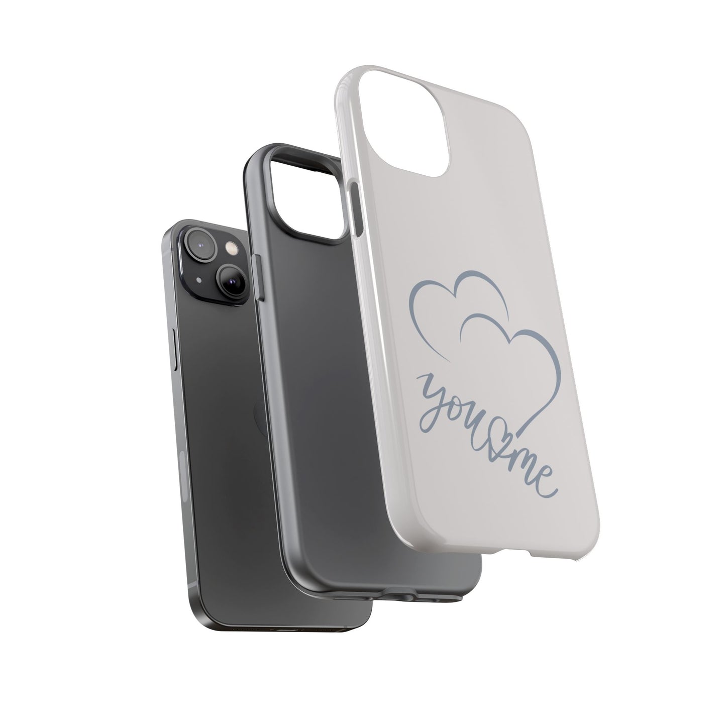 Phone Cases you and me 2 hearts Tough Cases