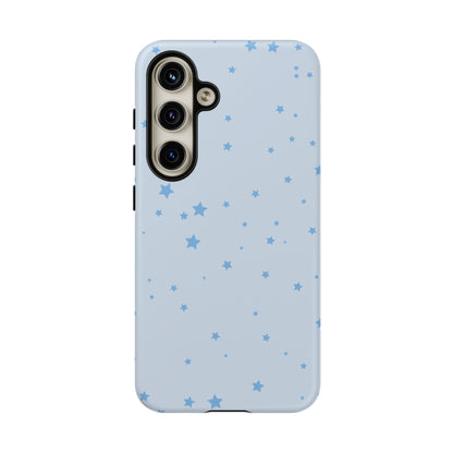 Phone Case - Blue Star in Light Blue Background Design