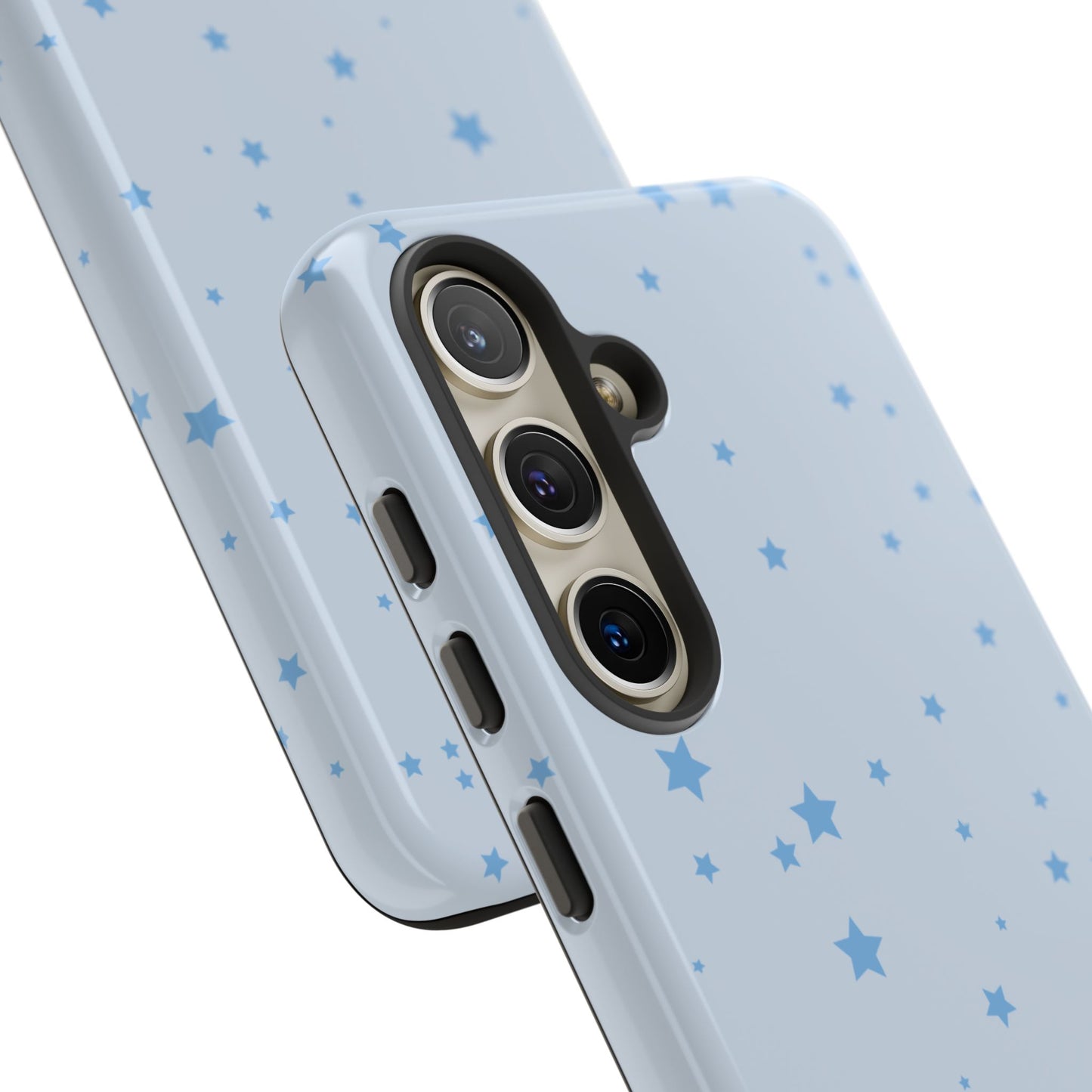 Phone Case - Blue Star in Light Blue Background Design