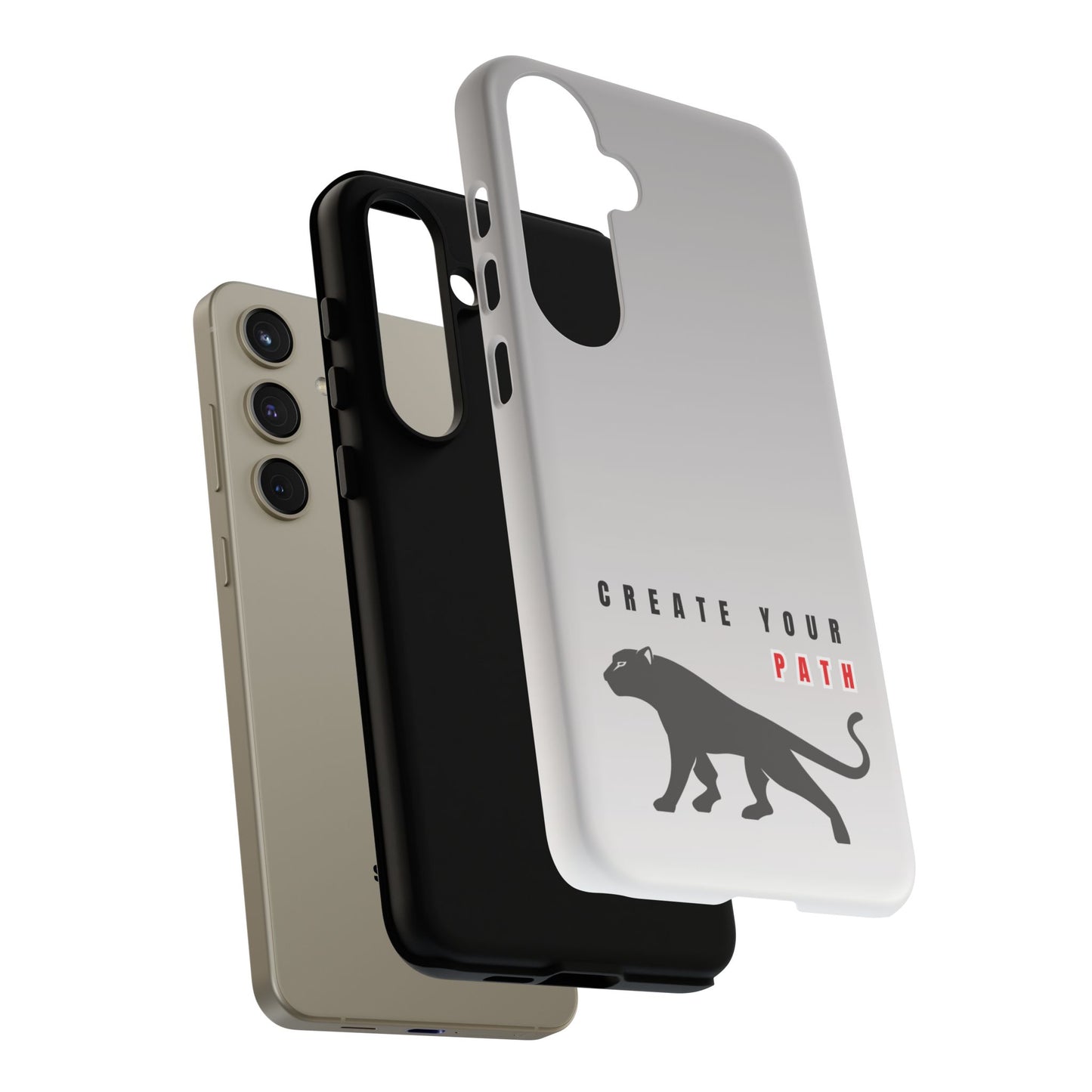 Tough Cases - Create Your Path Black Cat Phone Case