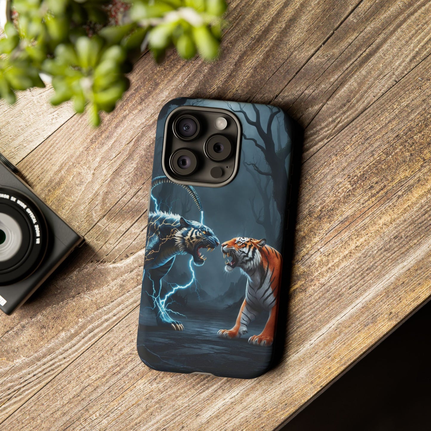 Phone Case - Lion vs Alien Tough Case