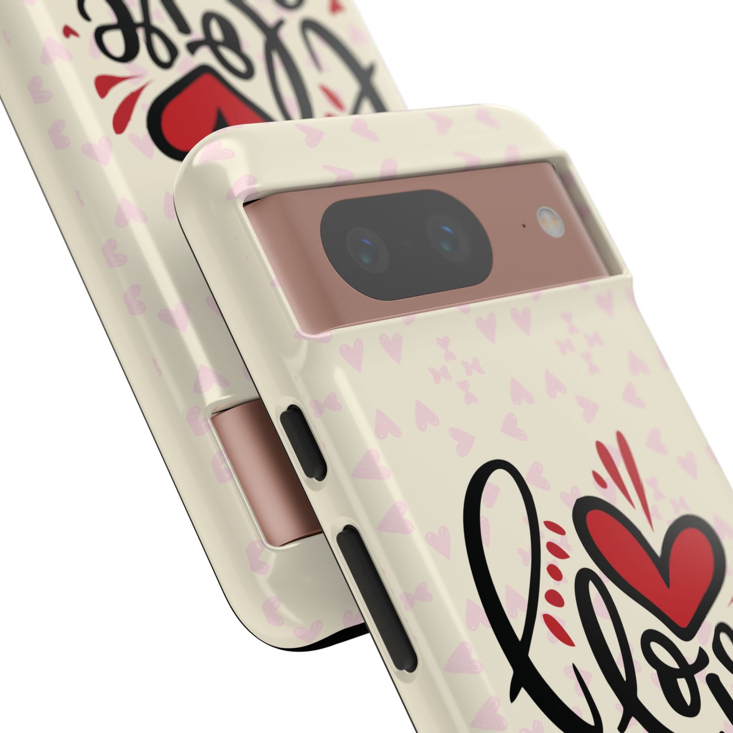 Phone Case Tough Cases with 'I Love You' Design