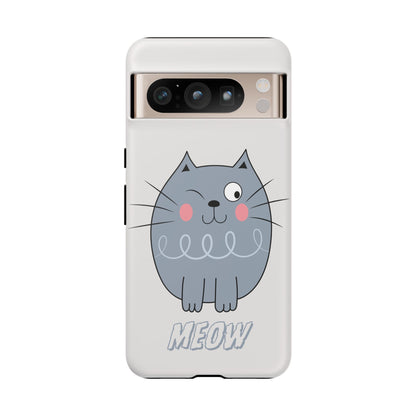 Phone Case - Tough Cat Meow Design