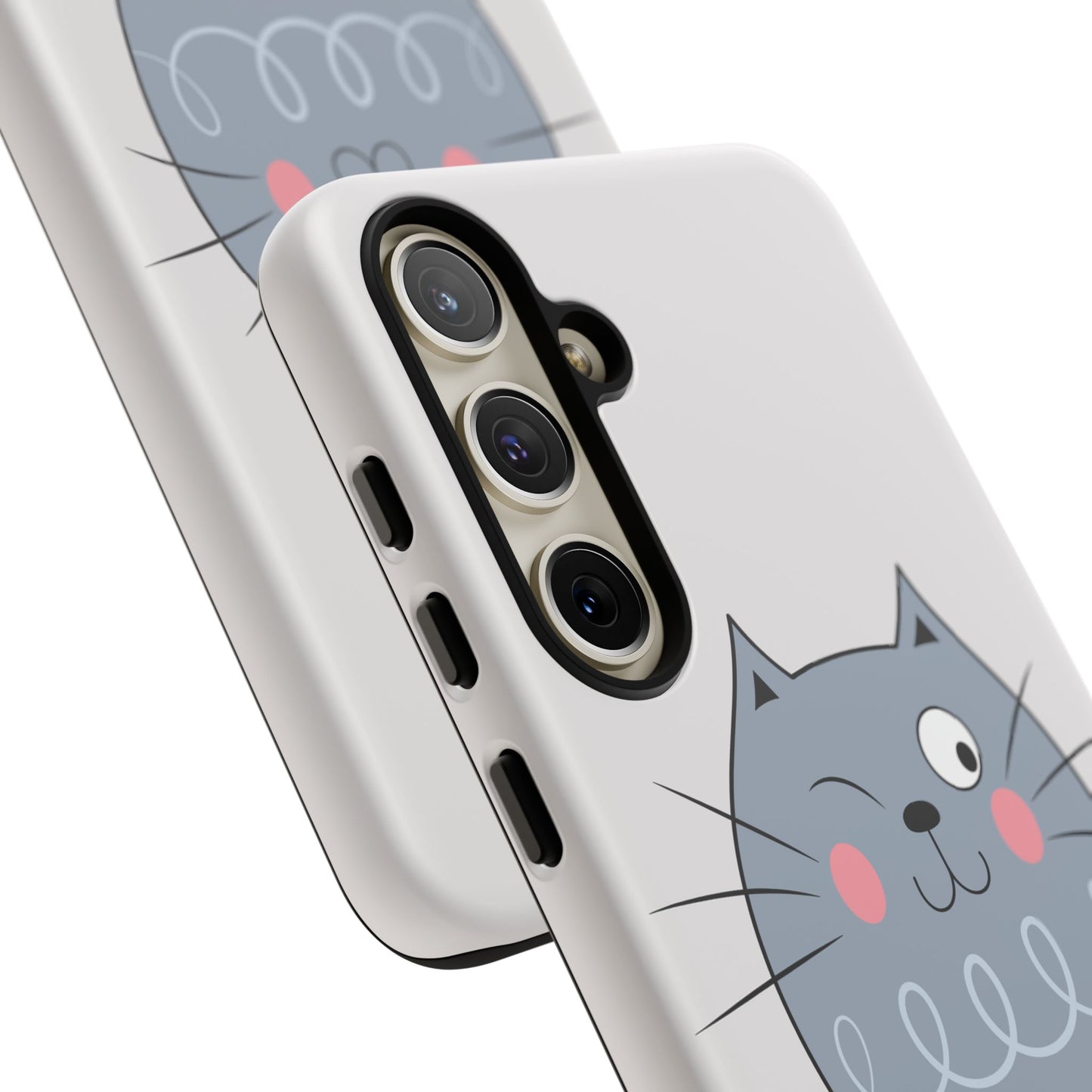 Phone Case - Tough Cat Meow Design