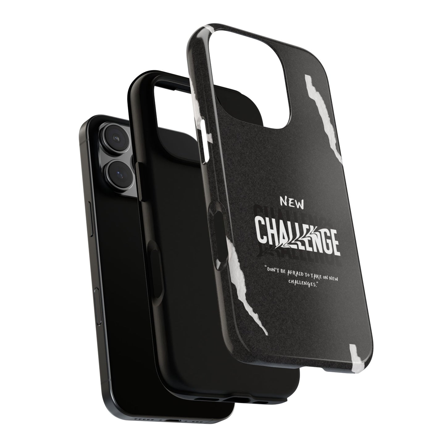 motivational new challenge phone Cases