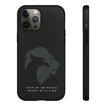 motivational black eagle & lion Tough Cases