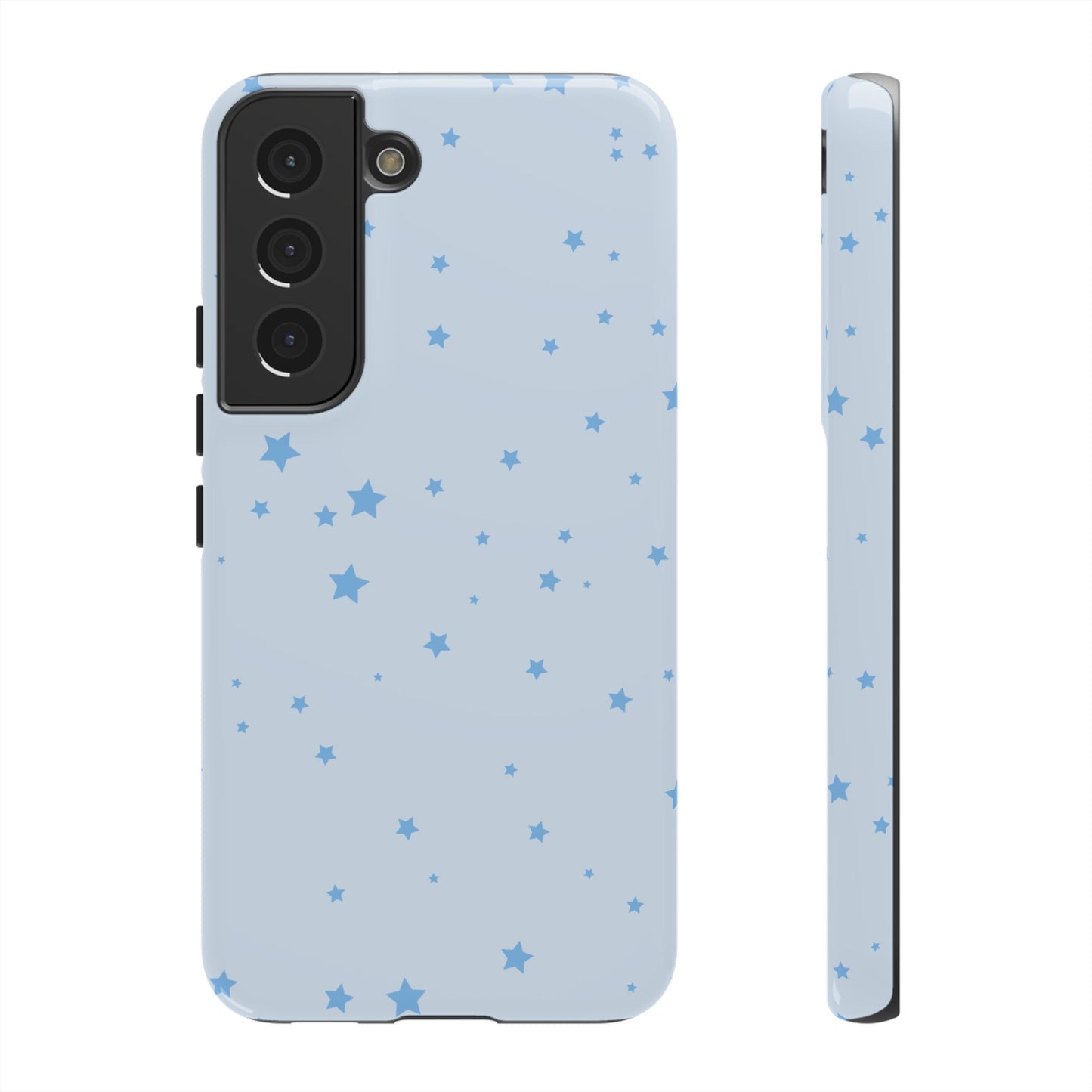 Phone Case - Blue Star in Light Blue Background Design