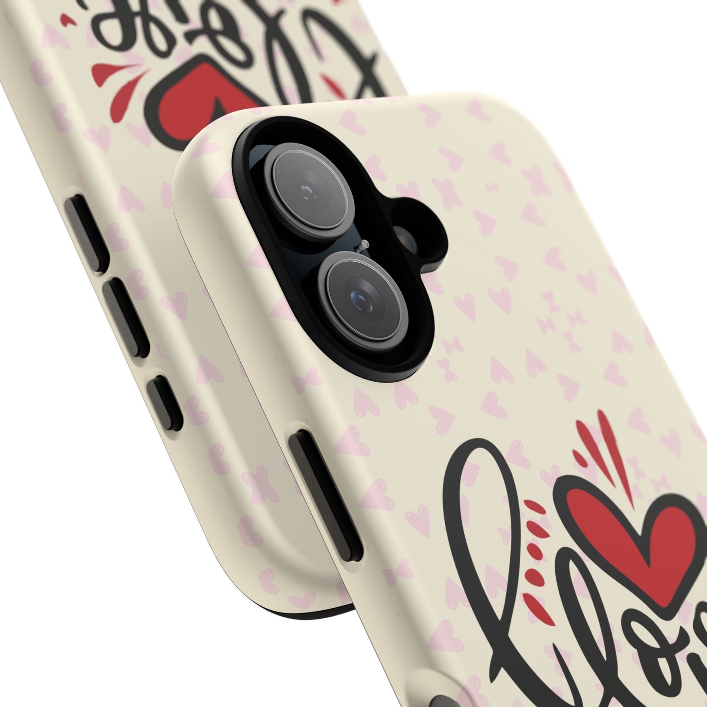 Phone Case Tough Cases with 'I Love You' Design