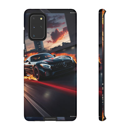 Phone Cases - Mercedes AMG in Urban Flames Design