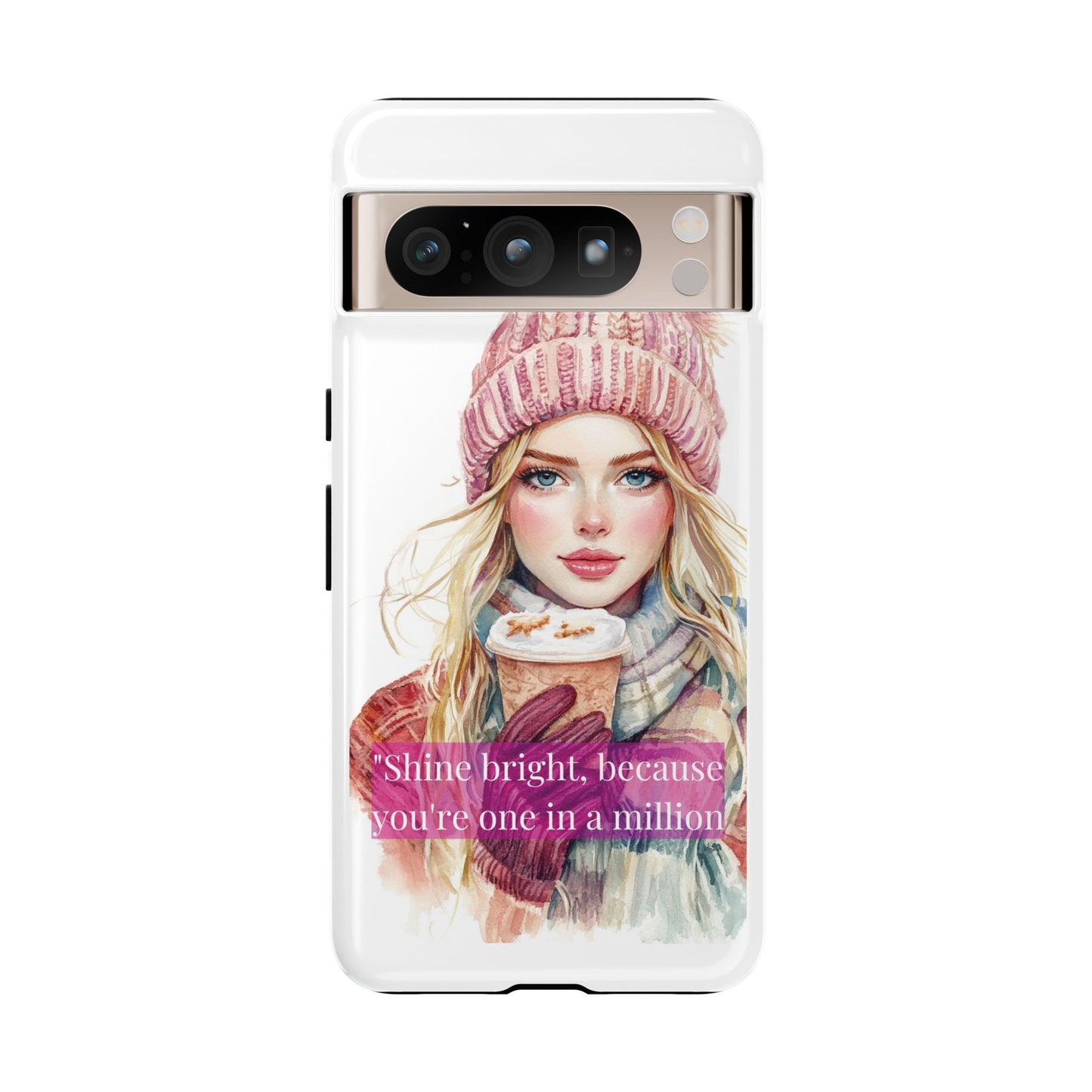 Phone Case - Girls Motivation Beautiful Shine Bright Tough Case