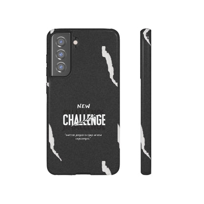 motivational new challenge phone Cases