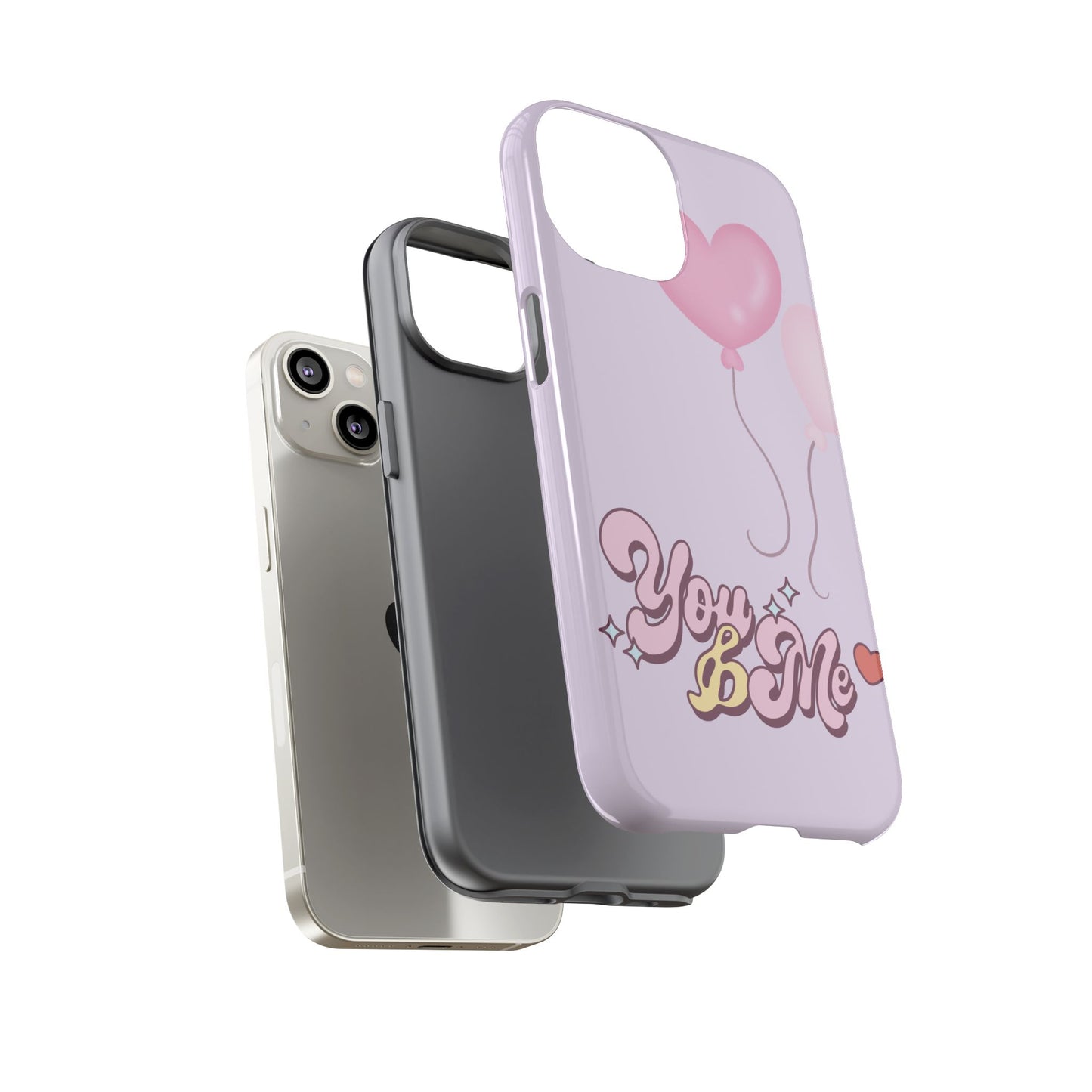 Phone Cases you and me 2 hearts ballon Tough Cases