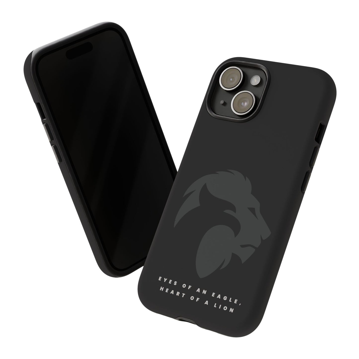 motivational black eagle & lion Tough Cases