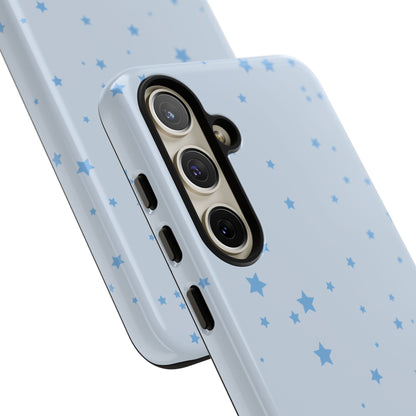 Phone Case - Blue Star in Light Blue Background Design