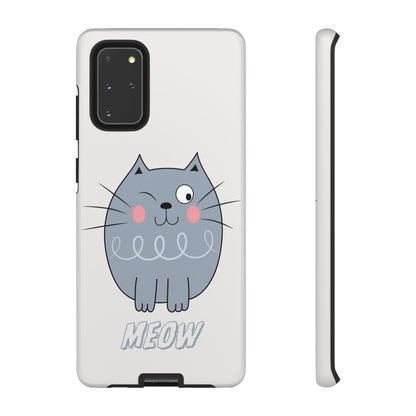 Phone Case - Tough Cat Meow Design