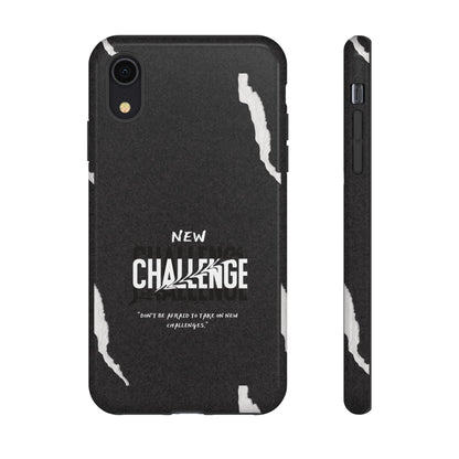 motivational new challenge phone Cases