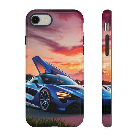 Phone Case - Dream-Like Aerodynamic Car Design in Captivating Blue Color