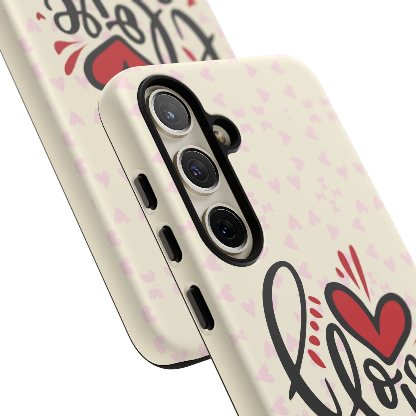 Phone Case Tough Cases with 'I Love You' Design