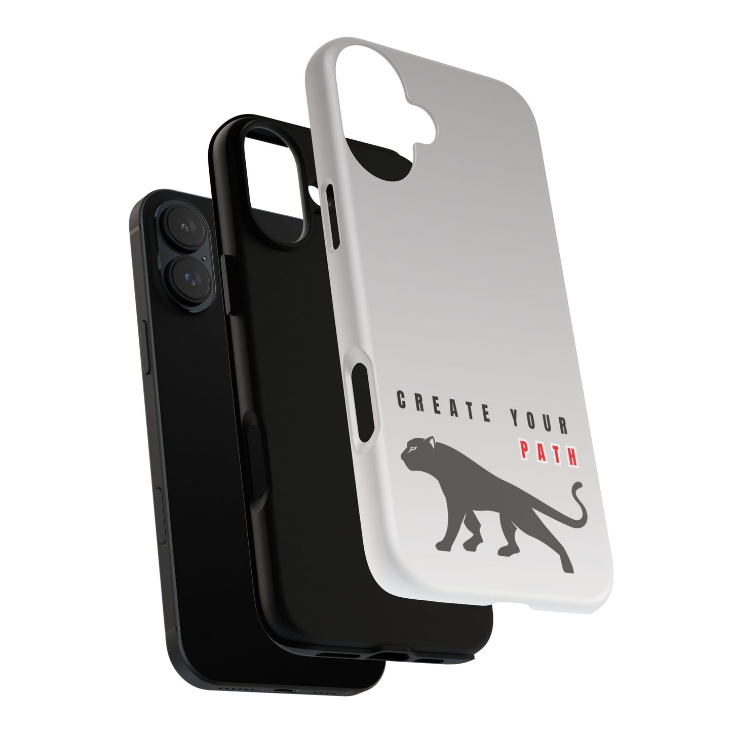 Tough Cases - Create Your Path Black Cat Phone Case