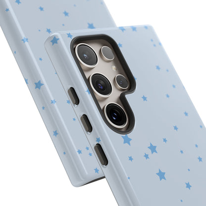 Phone Case - Blue Star in Light Blue Background Design