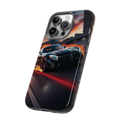 Phone Cases - Mercedes AMG in Urban Flames Design