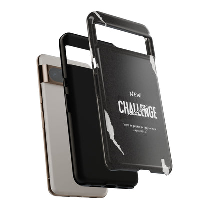 motivational new challenge phone Cases