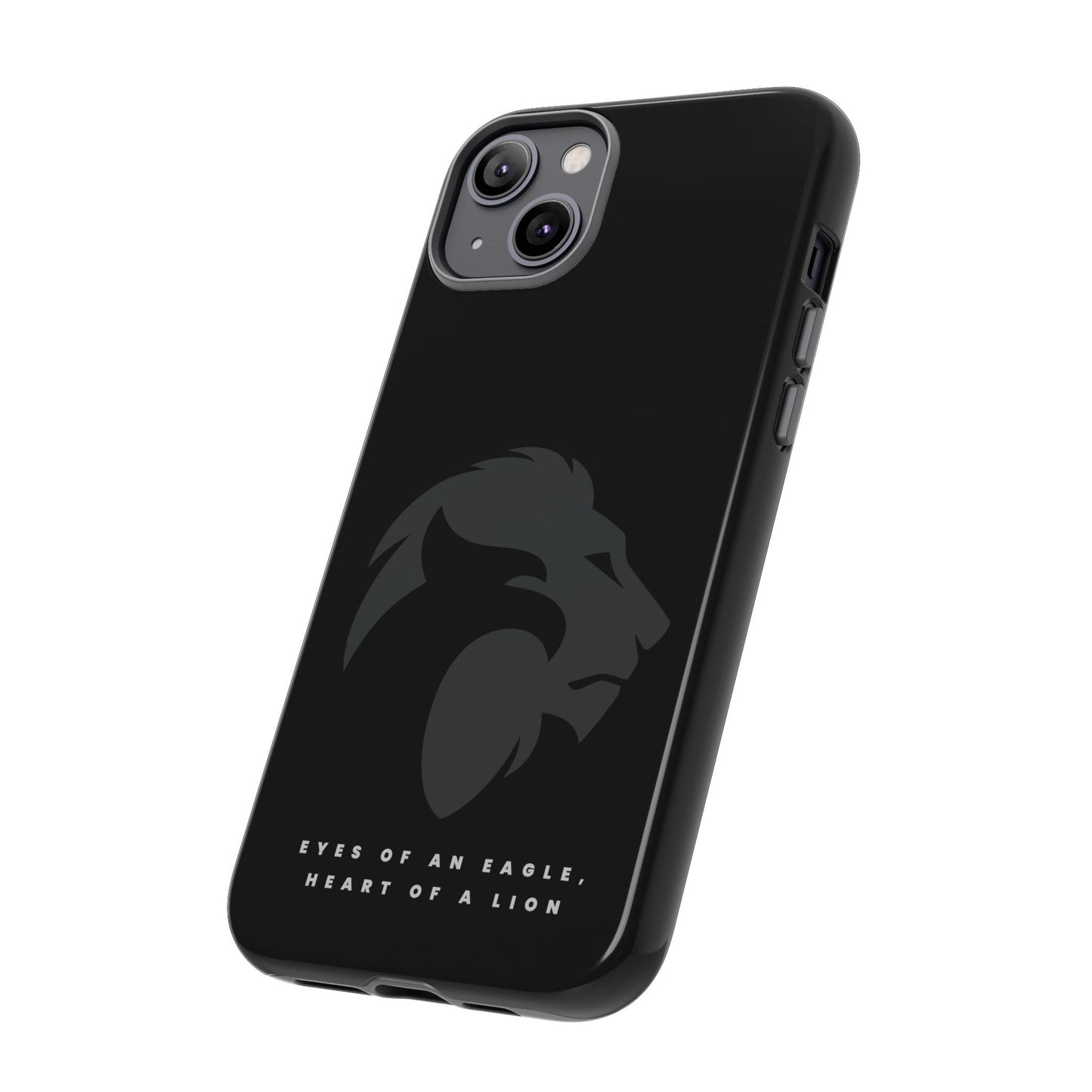 motivational black eagle & lion Tough Cases